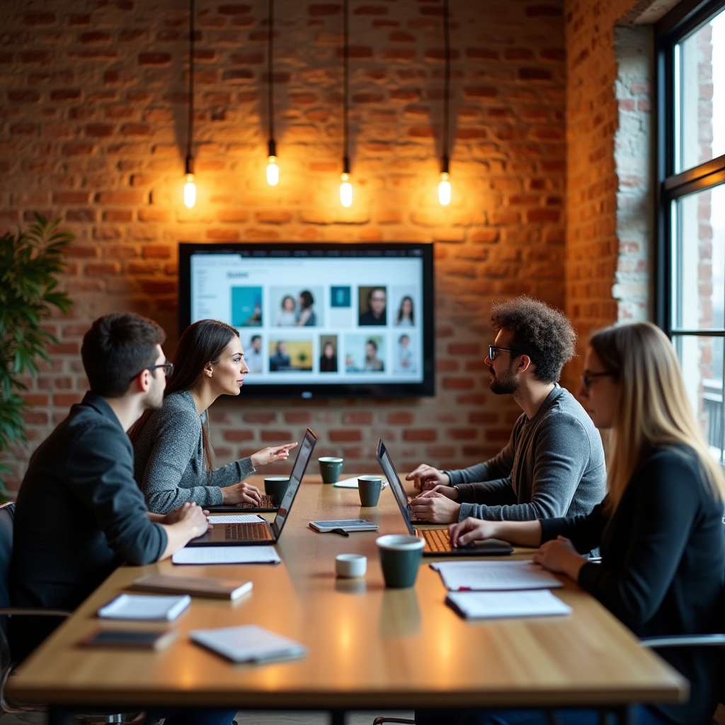 Workshop-Gruppe beim digitalen Selbstmarketing-Kurs
